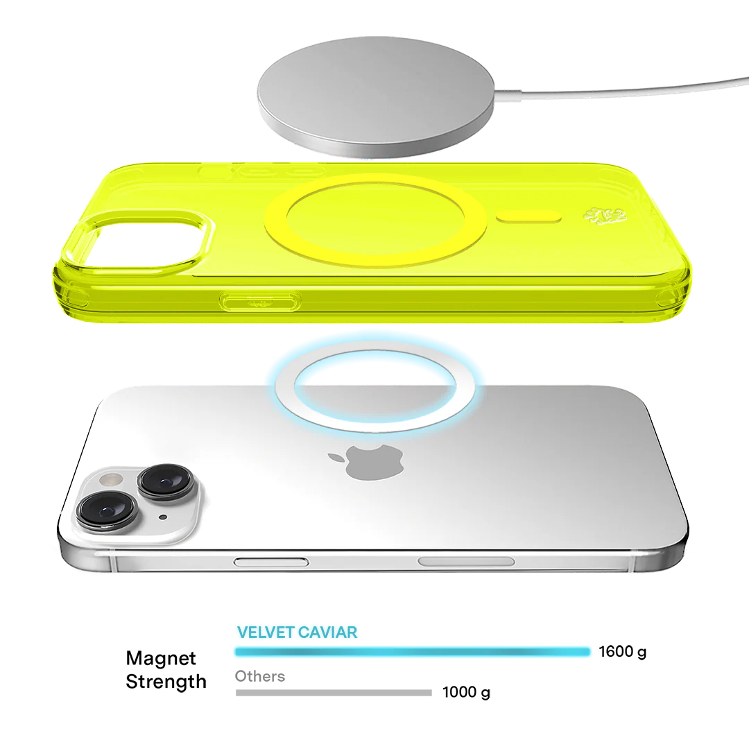 Neon Yellow Clear iPhone Case - Image 109