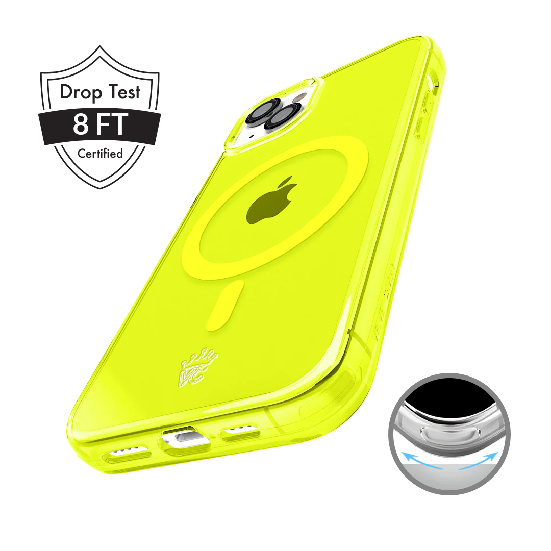 Neon Yellow Clear iPhone Case - Image 110