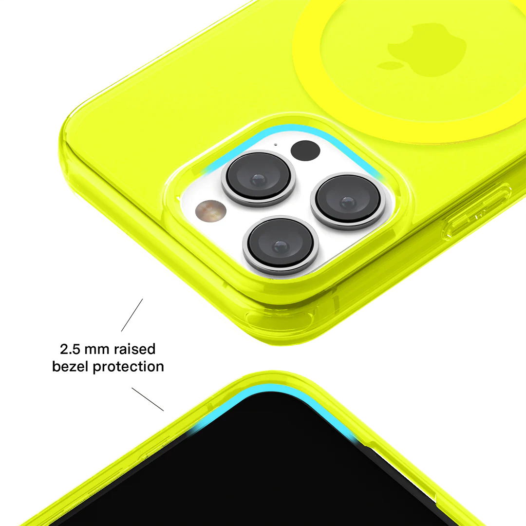 Neon Yellow Clear iPhone Case - Image 132