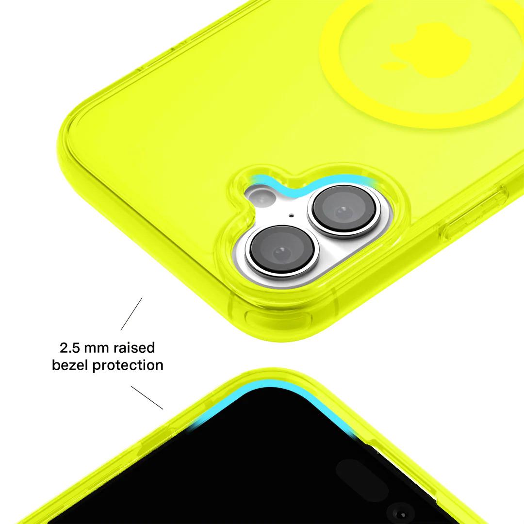 Neon Yellow Clear iPhone Case - Image 162