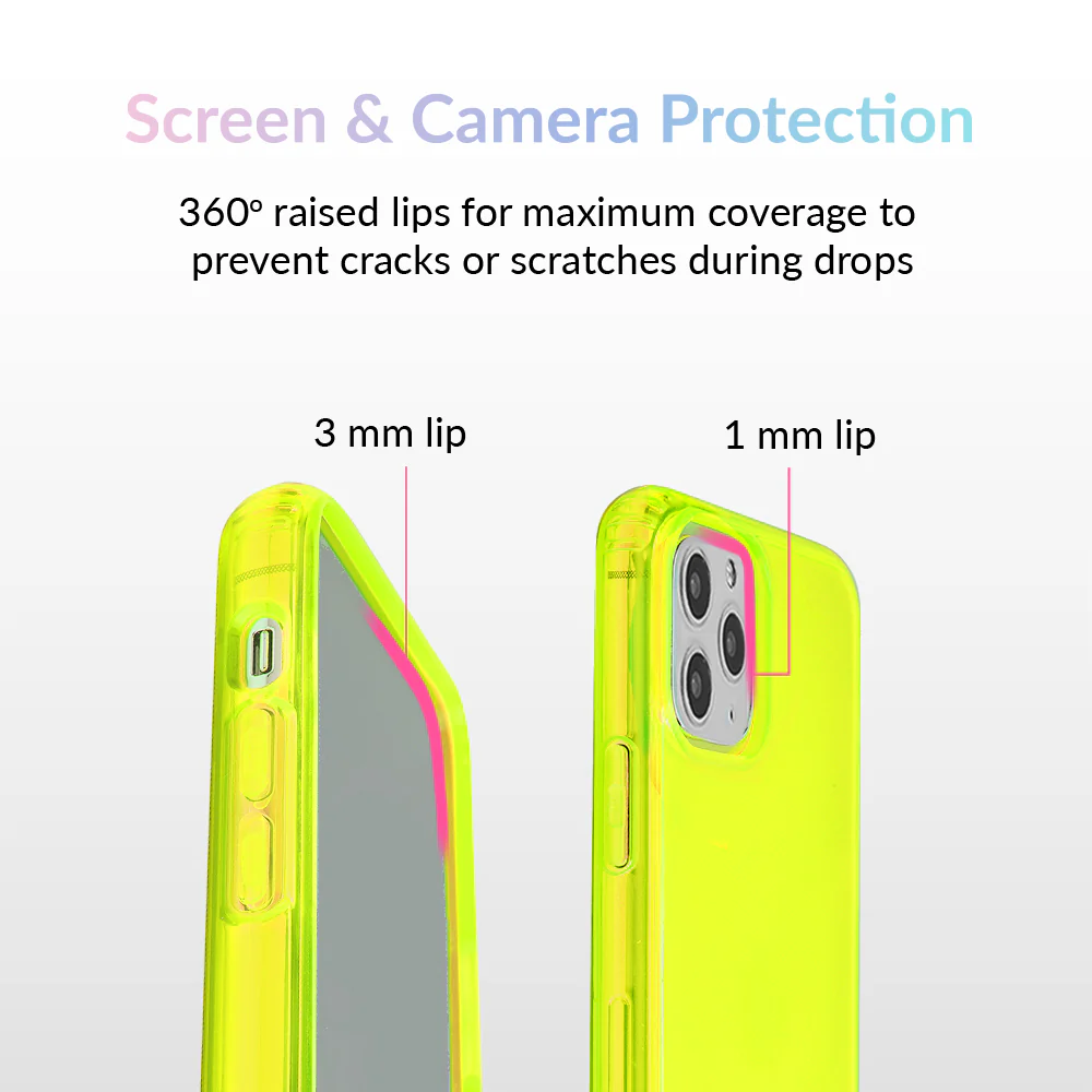 Neon Yellow Clear iPhone Case - Image 29