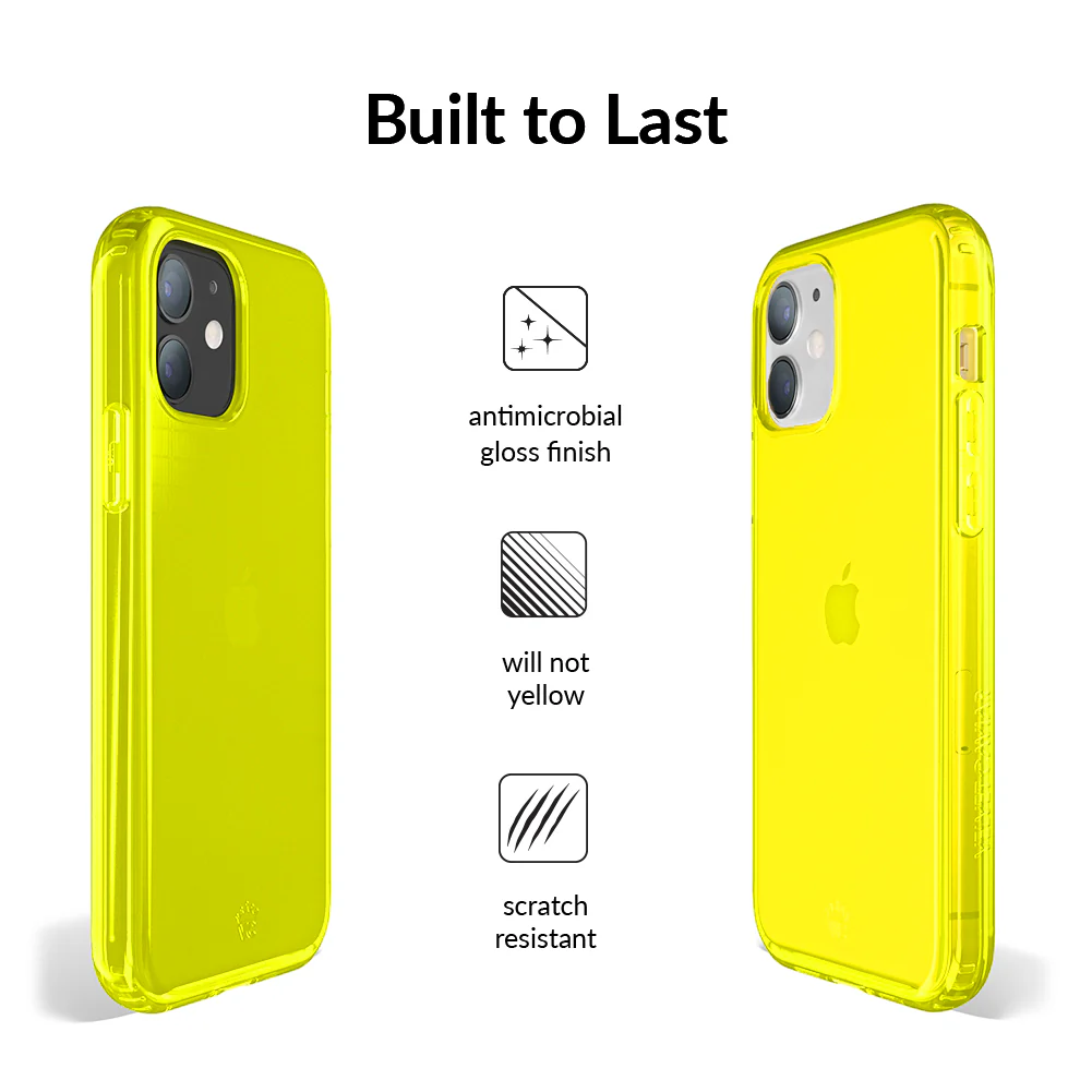 Neon Yellow Clear iPhone Case - Image 55