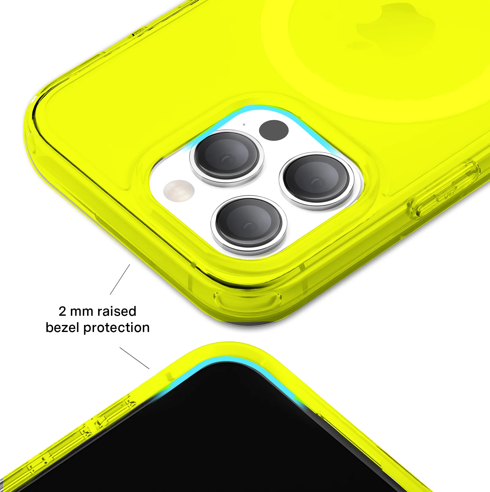 Neon Yellow Clear iPhone Case - Image 97