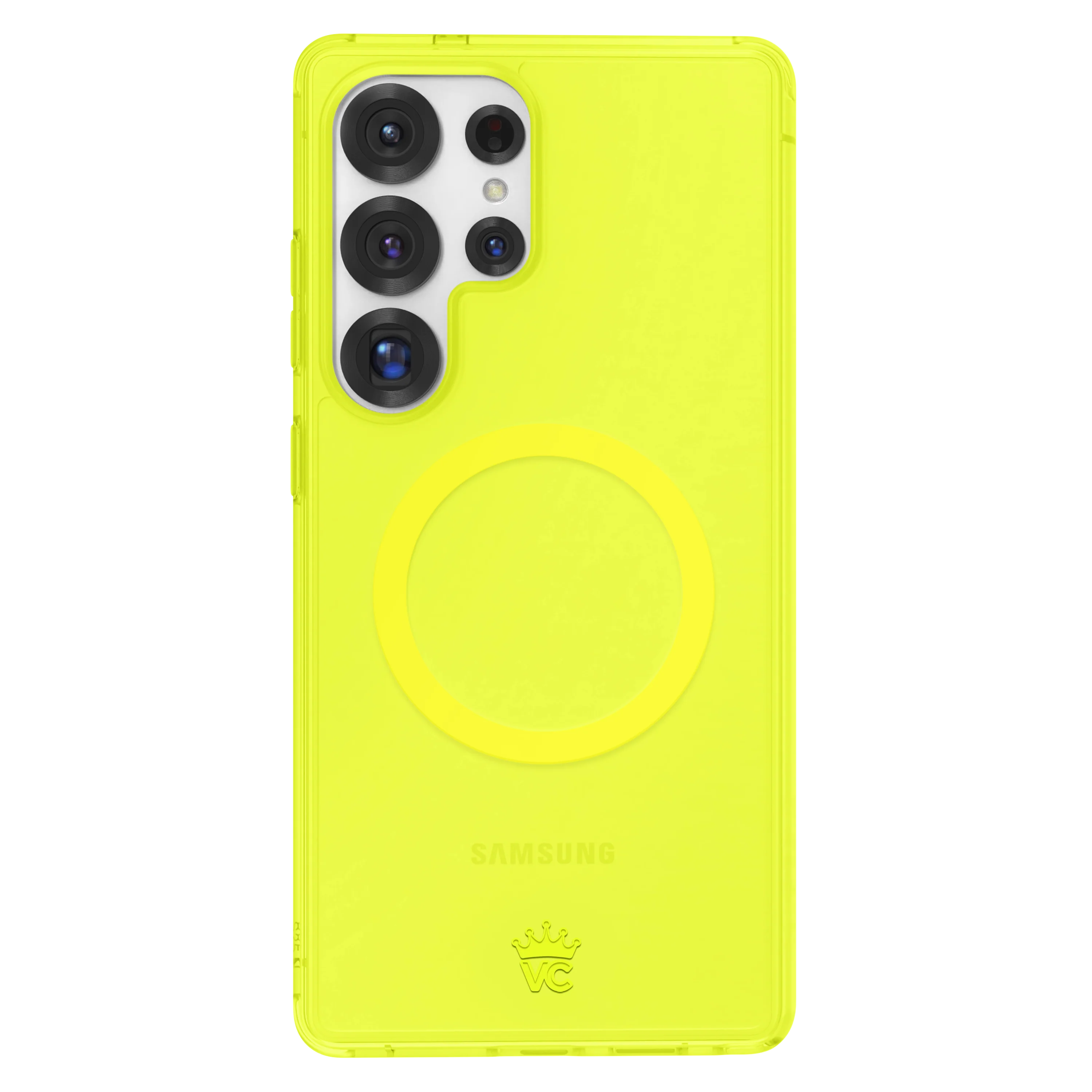 Neon Yellow Clear Samsung Case - Image 118
