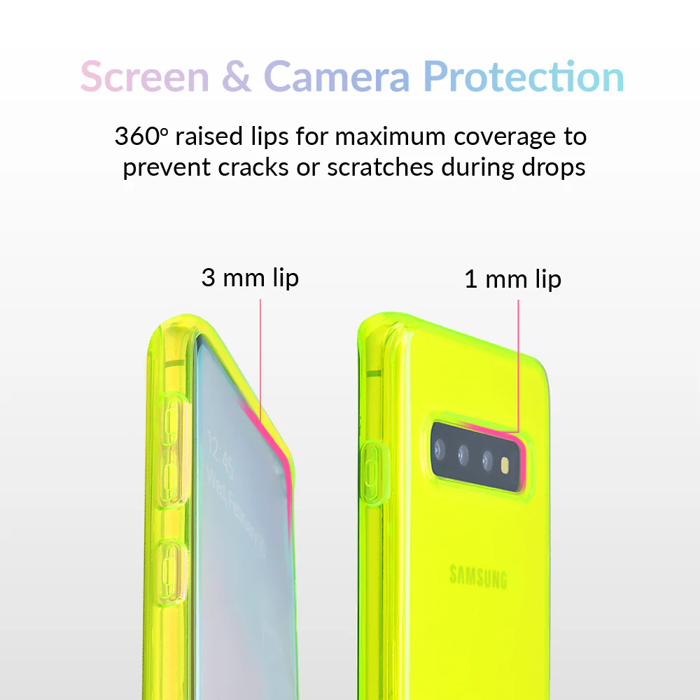 Neon Yellow Clear Samsung Case - Image 16