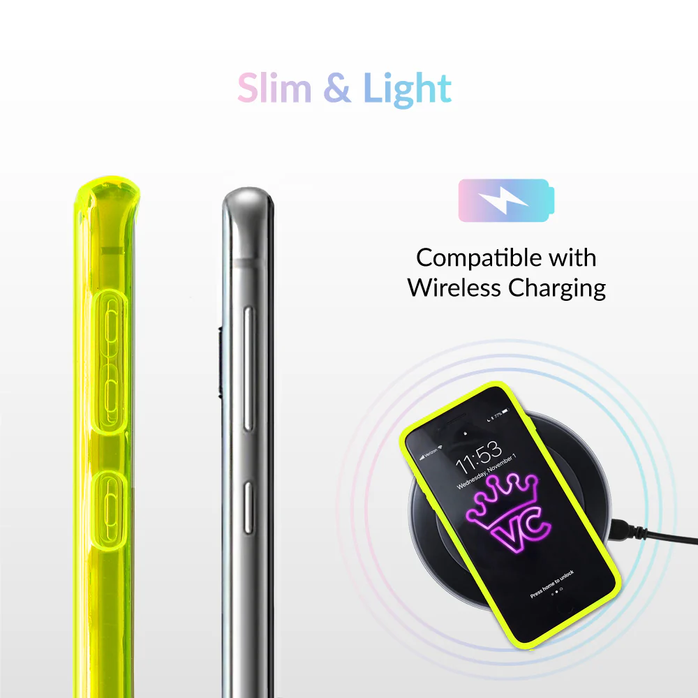 Neon Yellow Clear Samsung Case - Image 25