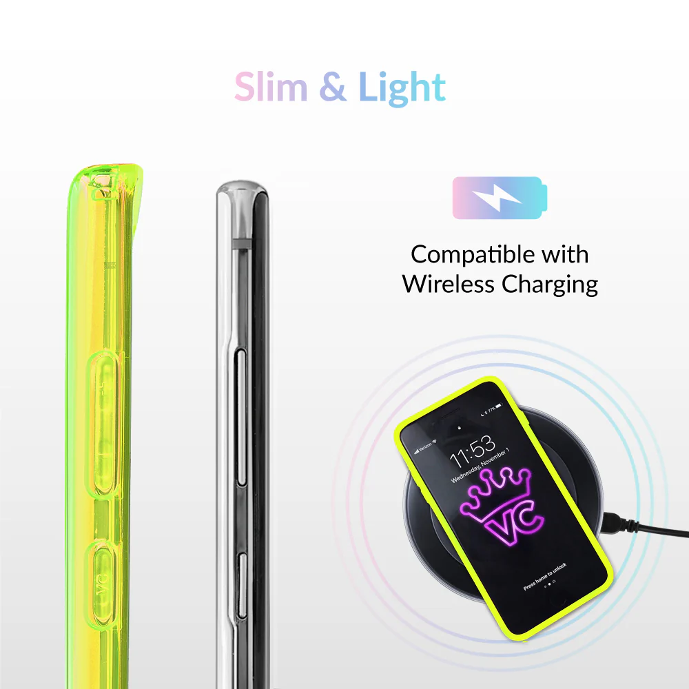 Neon Yellow Clear Samsung Case - Image 36