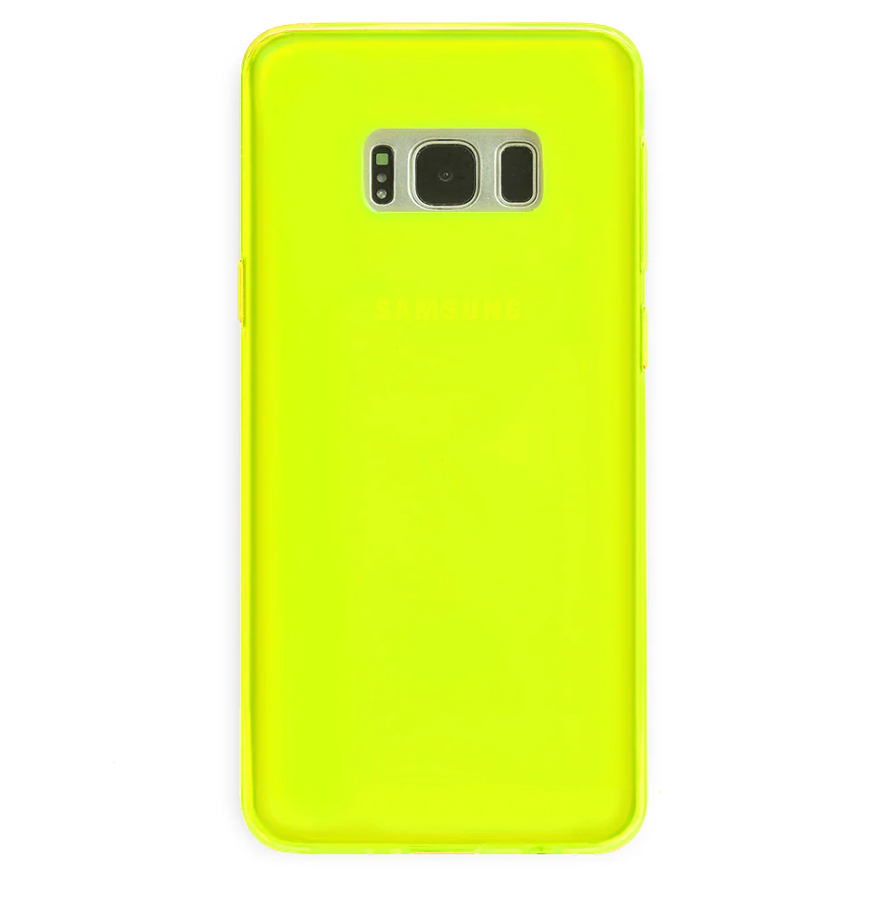 Neon Yellow Clear Samsung Case - Image 55