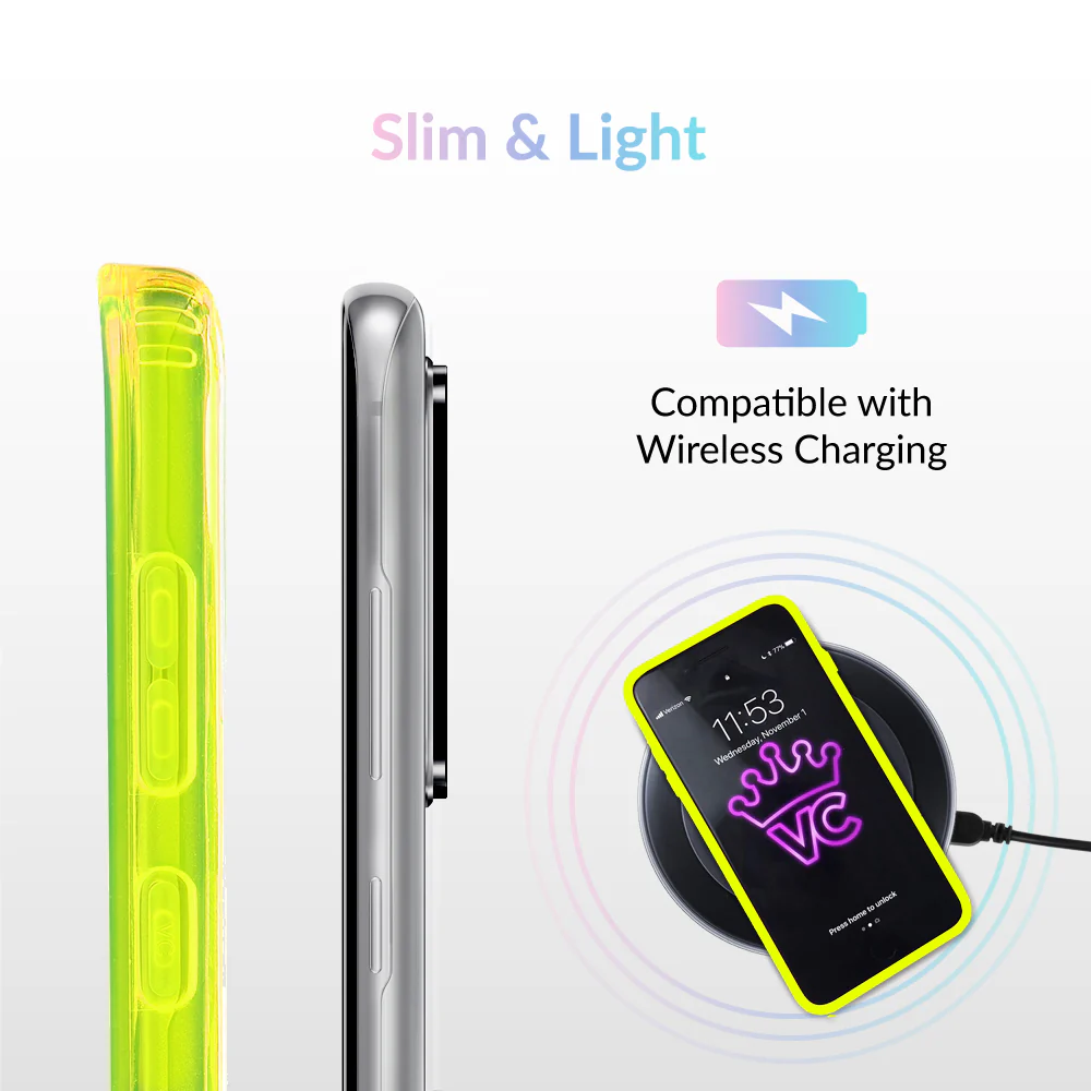 Neon Yellow Clear Samsung Case - Image 73