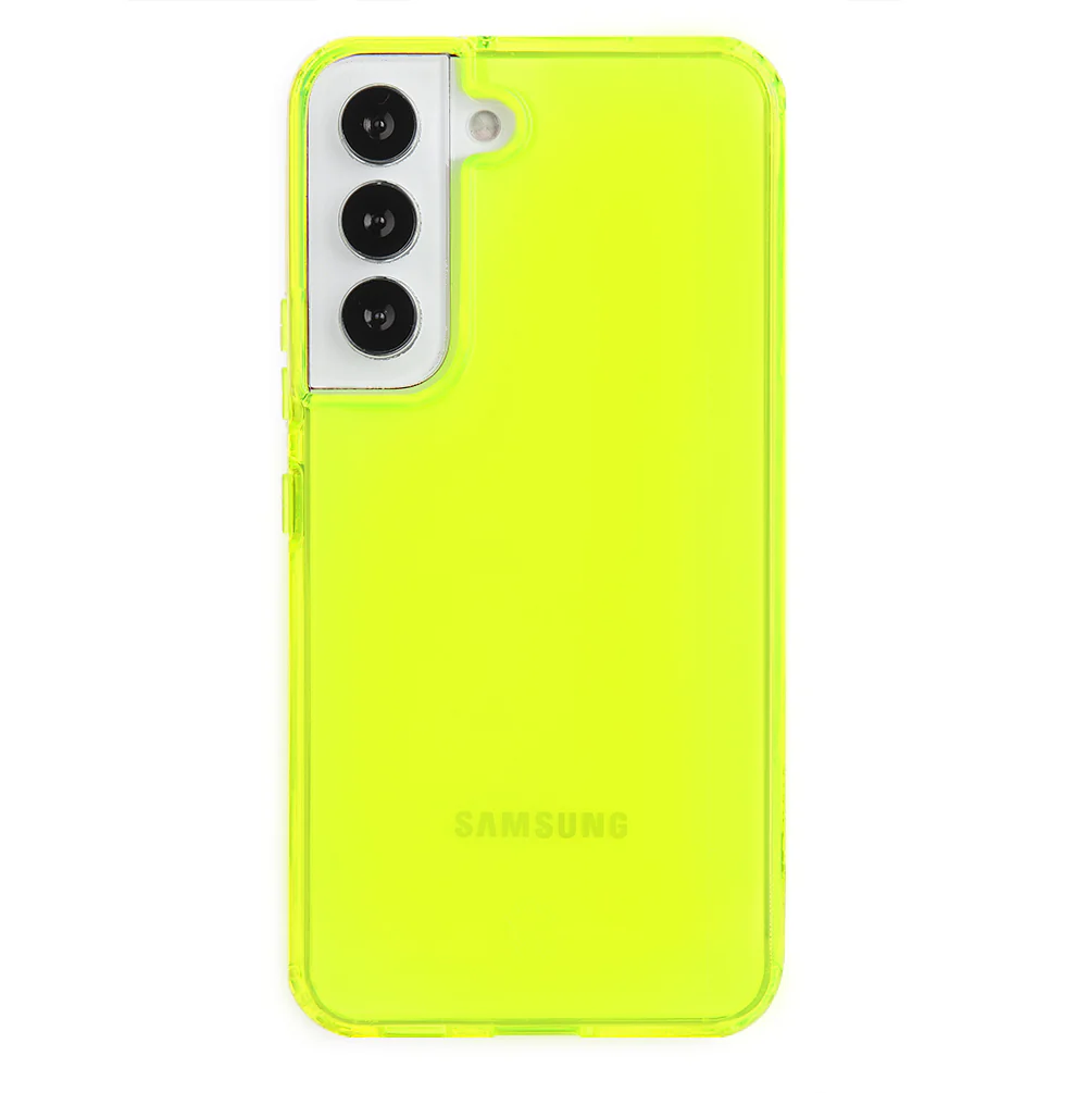 Neon Yellow Clear Samsung Case - Image 75