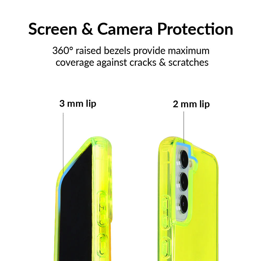 Neon Yellow Clear Samsung Case - Image 76