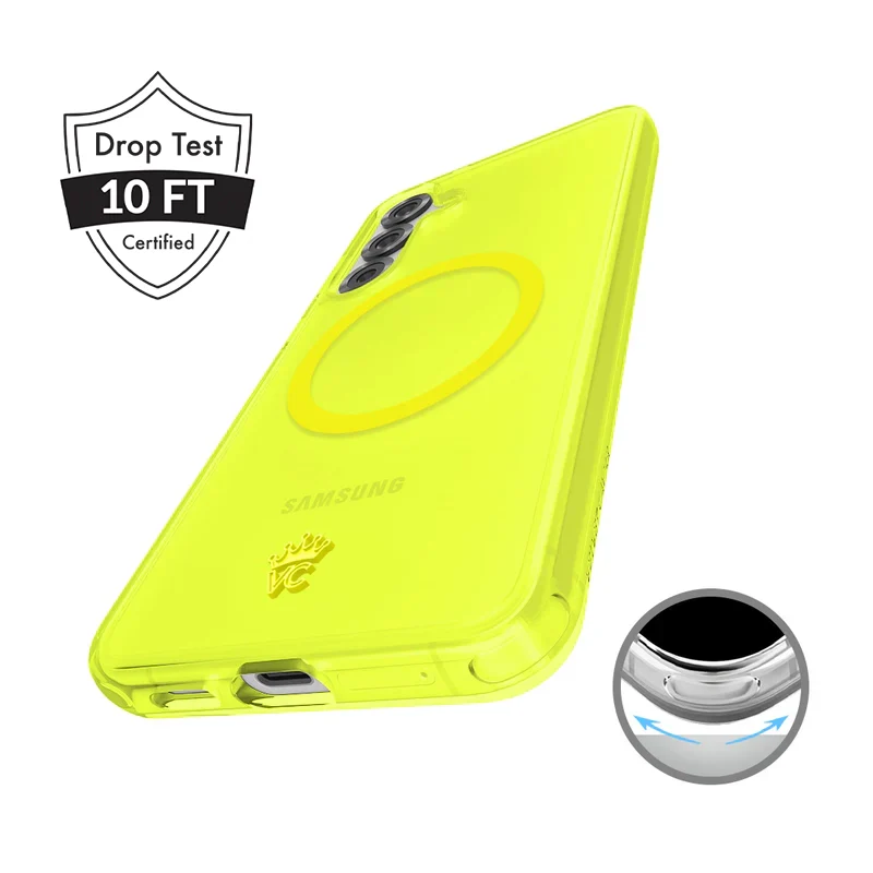 Neon Yellow Clear Samsung Case - Image 90