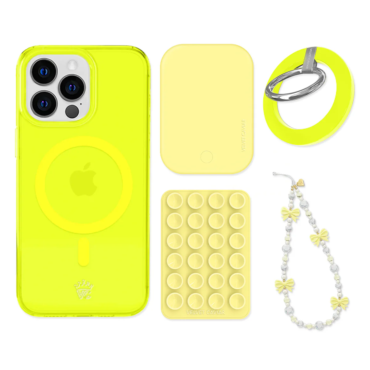 Neon Yellow iPhone Bundle Set - Grip - Image 12