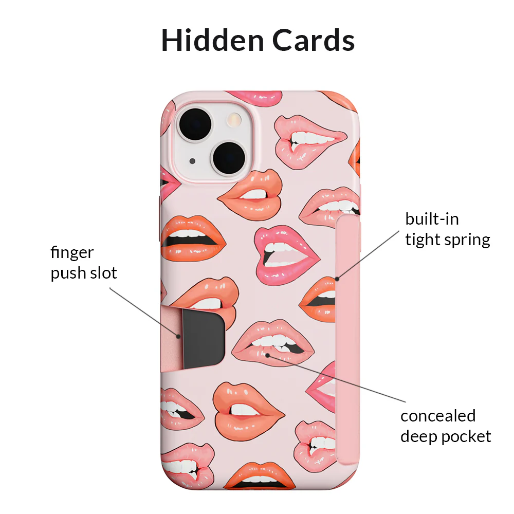 Nude Lips iPhone Wallet Case - Image 100