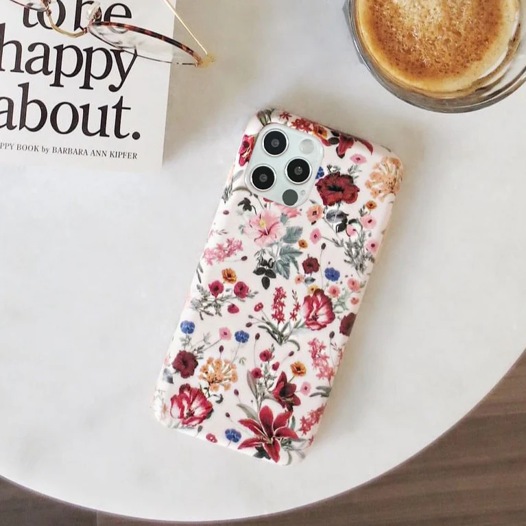 Nude Vintage Floral iPhone Case - Image 131