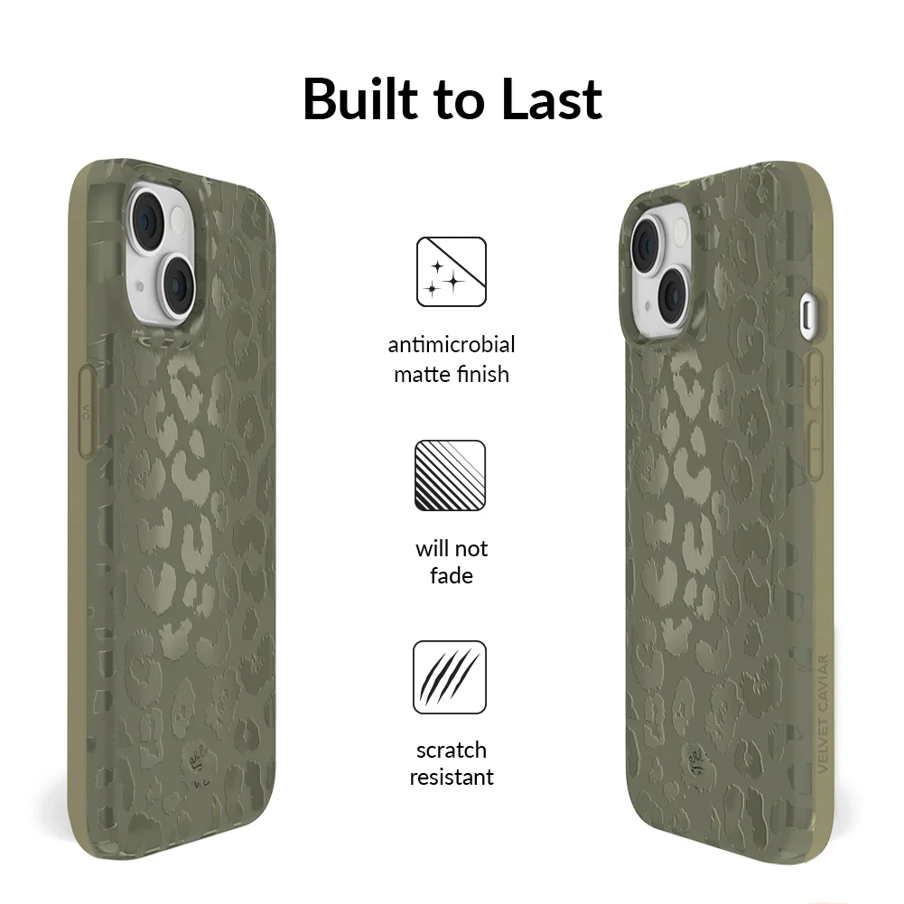 Olive Leopard iPhone Case - Image 11