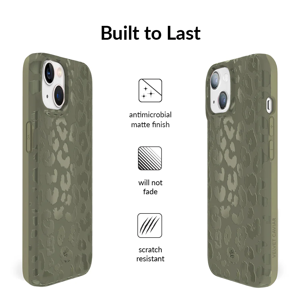 Olive Leopard iPhone Case - Image 29