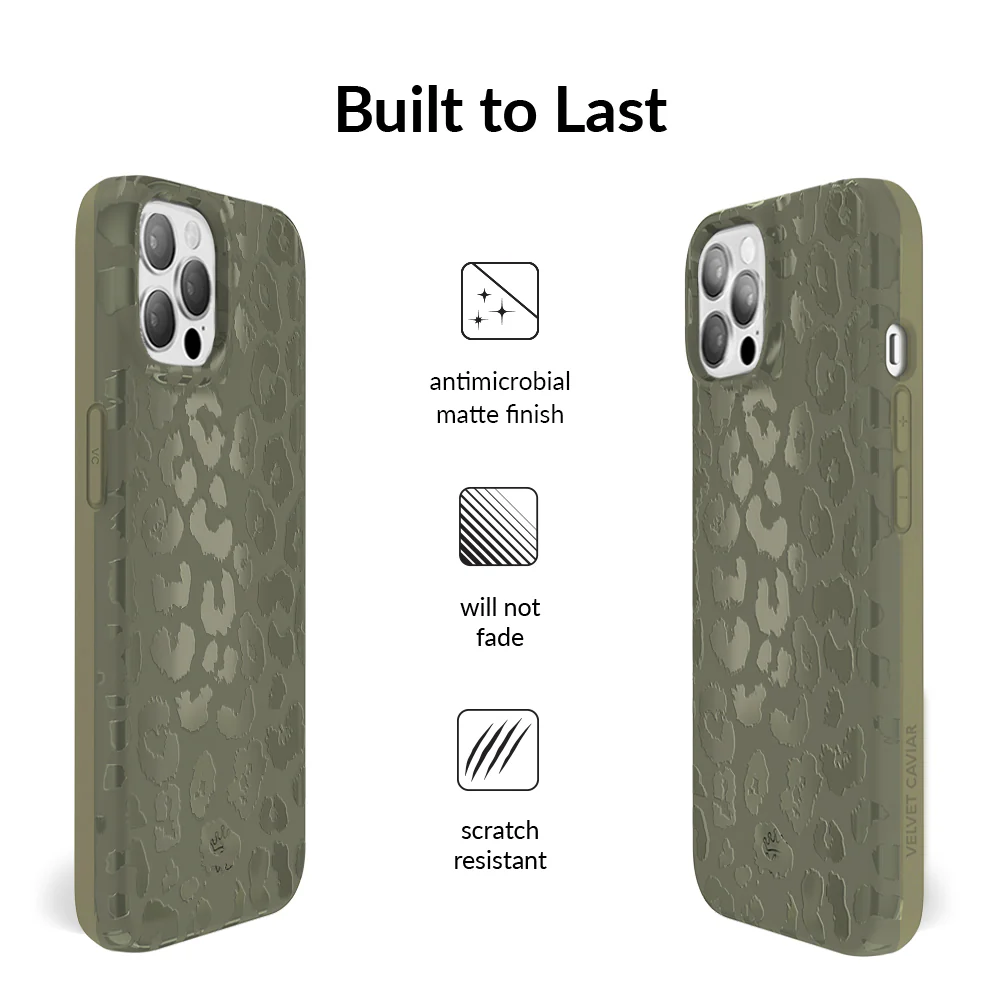 Olive Leopard iPhone Case - Image 65