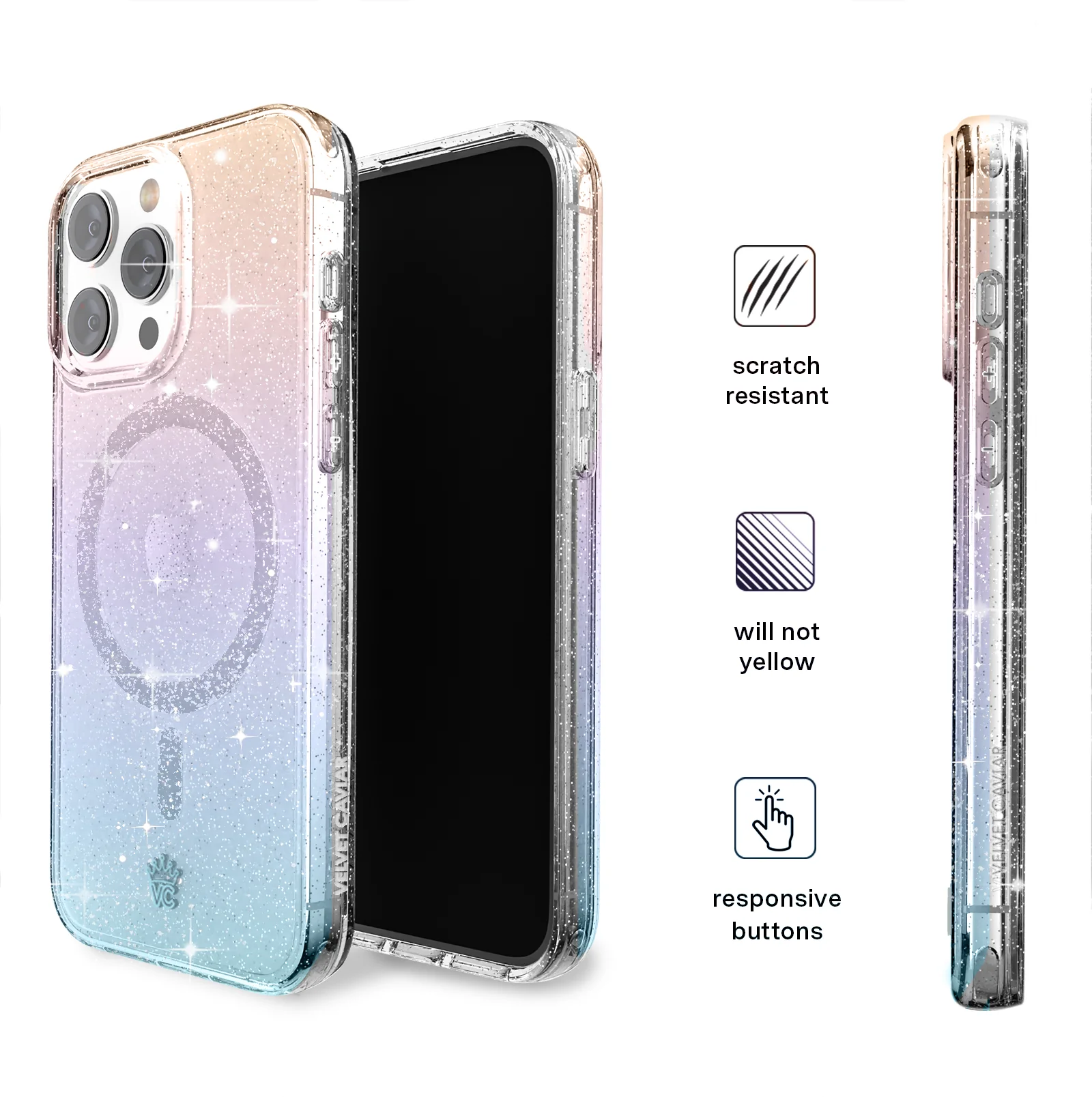 Ombre Stardust Glitter iPhone Case - Image 81