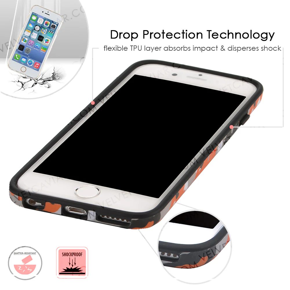 Orange Camo iPhone Case - Image 46