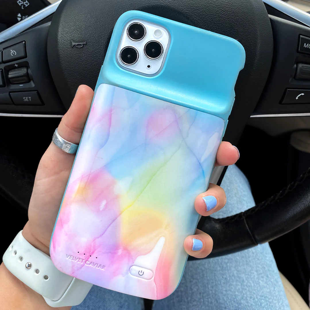 Pastel Tie Dye iPhone Charging Case - Image 51