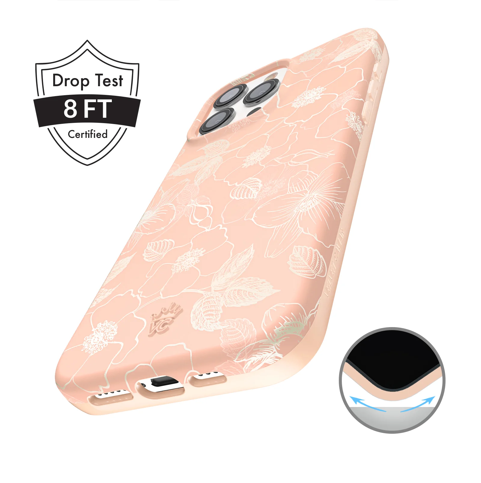 Peach Blossom Floral iPhone Case - Image 11