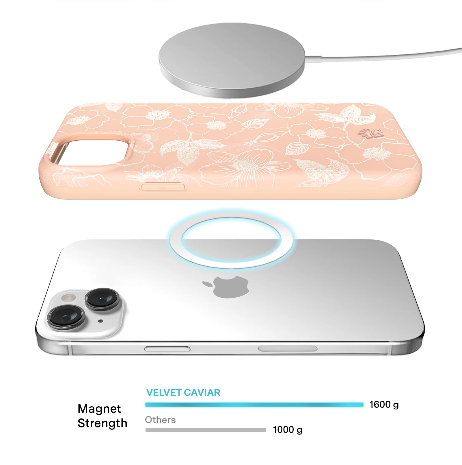 Peach Blossom Floral iPhone Case - Image 16