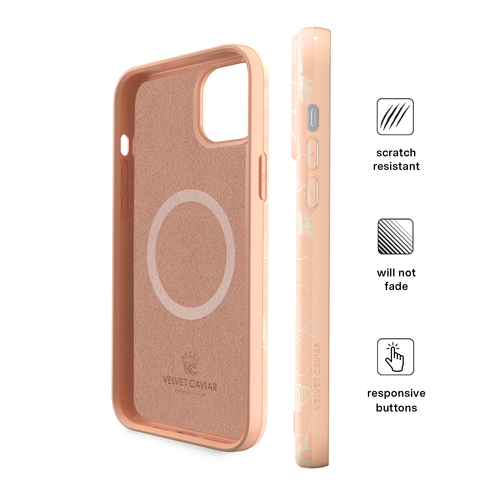 Peach Blossom Floral iPhone Case - Image 24