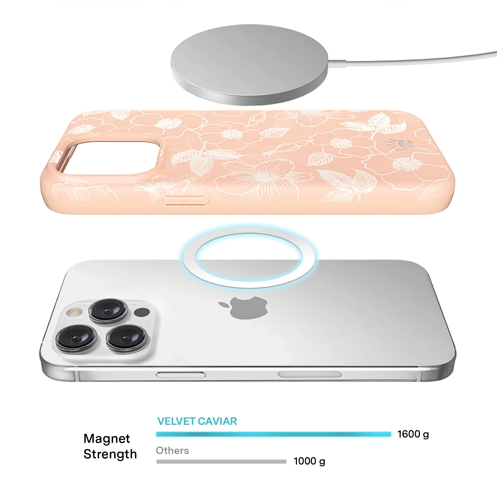 Peach Blossom Floral iPhone Case - Image 34