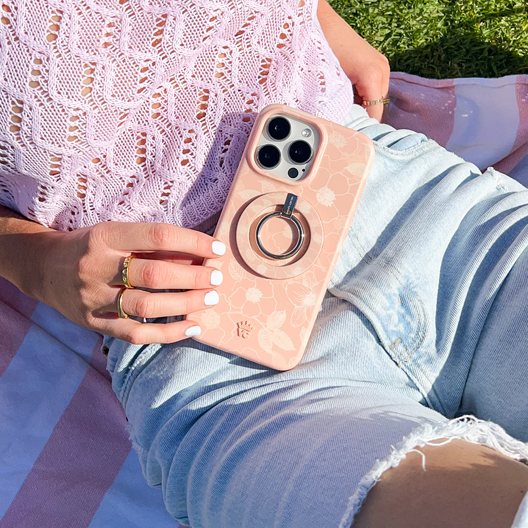 Peach Blossom Floral iPhone Case - Image 62