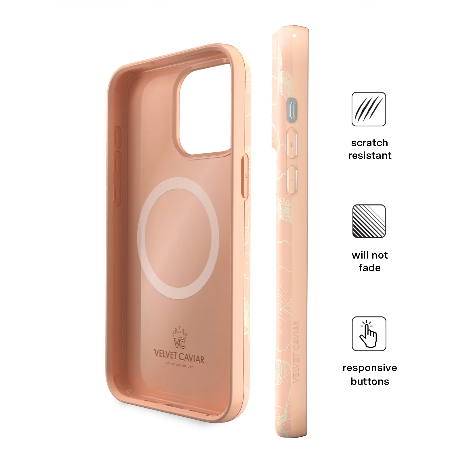Peach Blossom Floral iPhone Case - Image 78