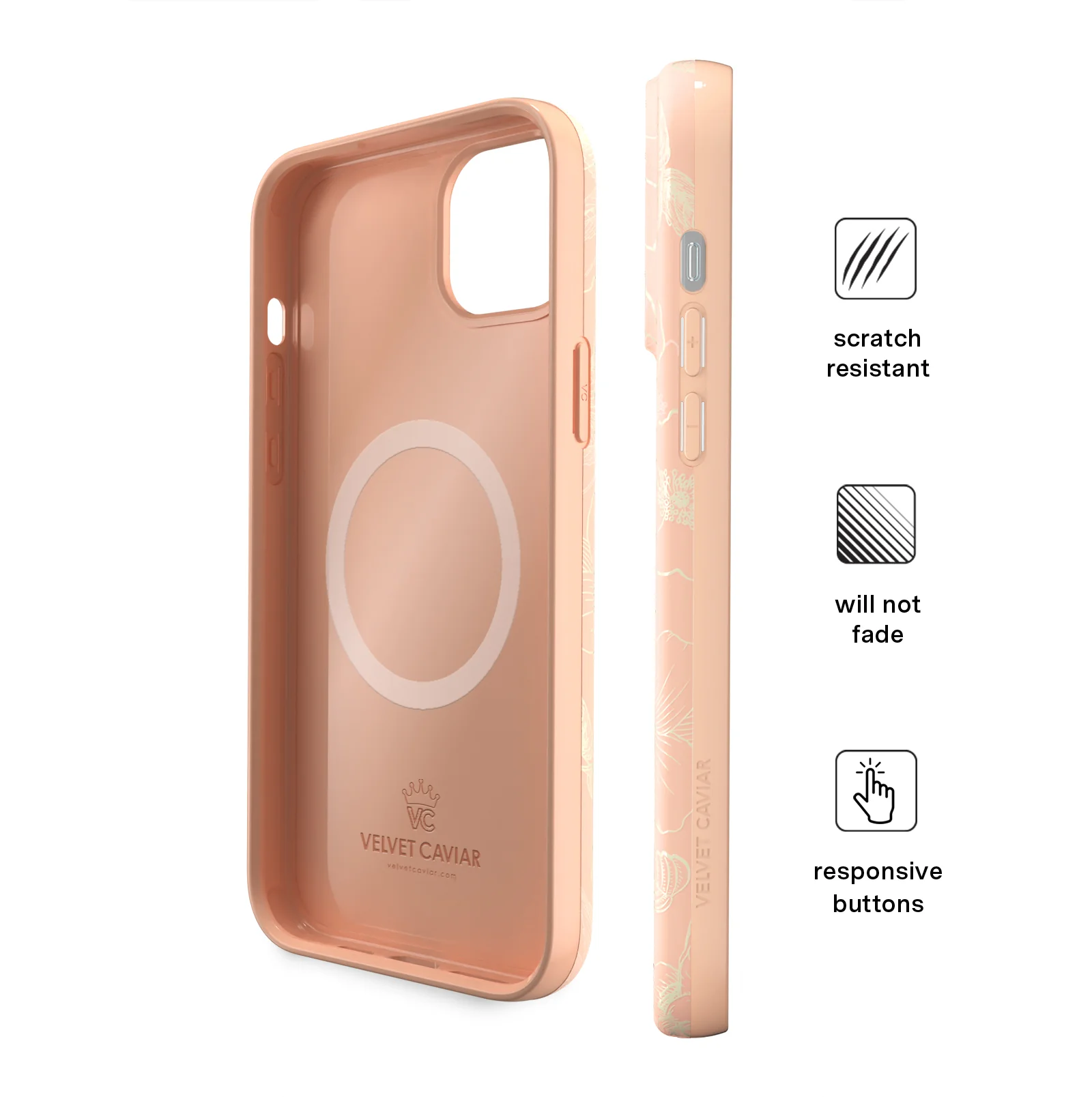 Peach Blossom Floral iPhone Case - Image 96