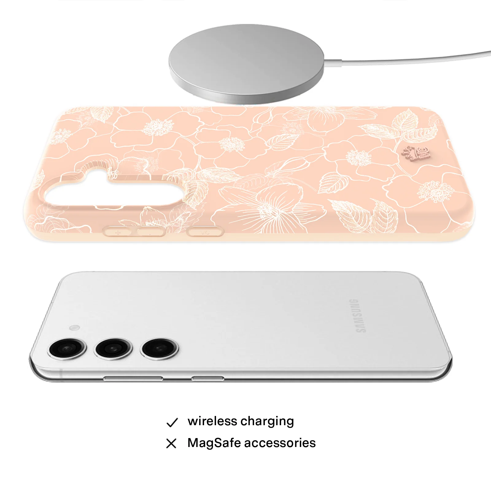 Peach Blossom Floral Samsung Case - Image 22