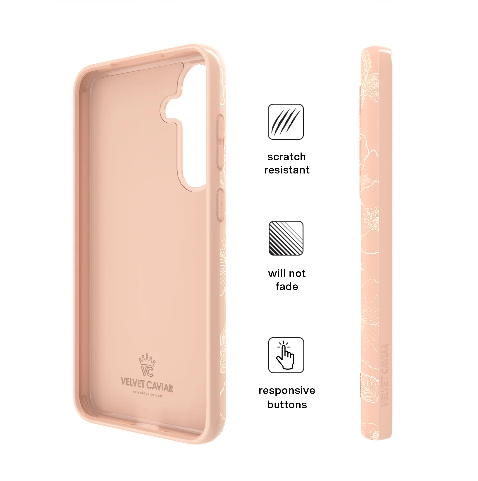 Peach Blossom Floral Samsung Case - Image 30