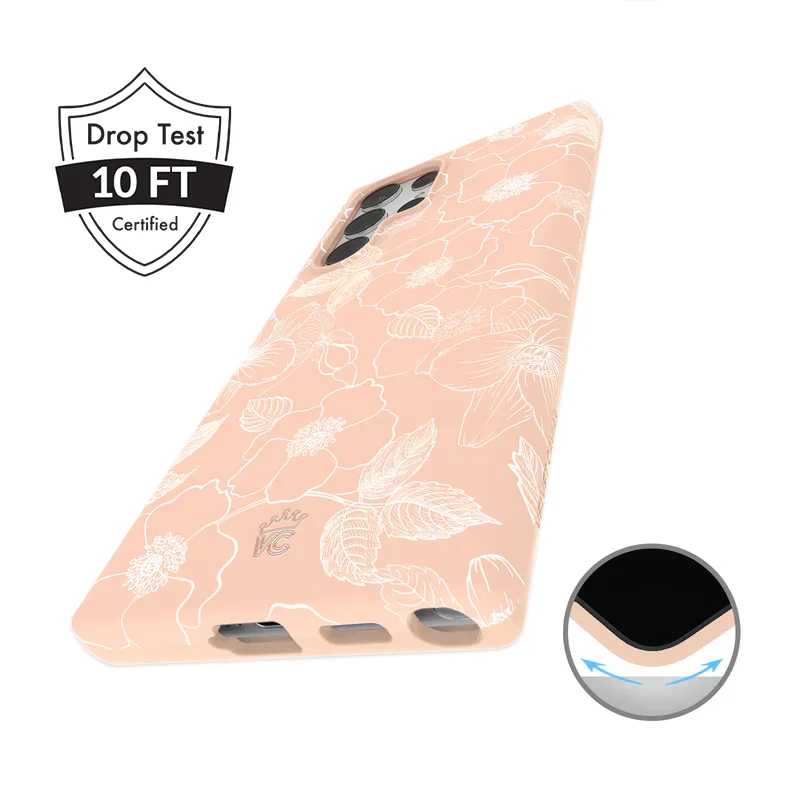 Peach Blossom Floral Samsung Case - Image 35