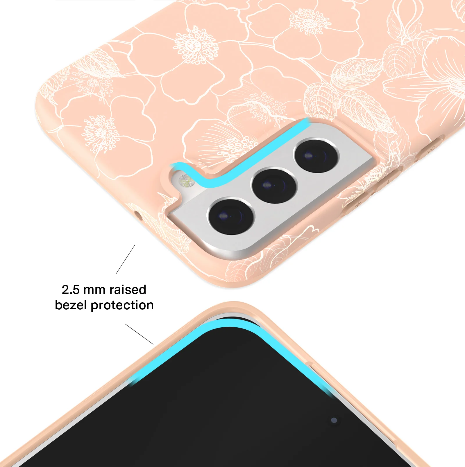 Peach Blossom Floral Samsung Case - Image 57