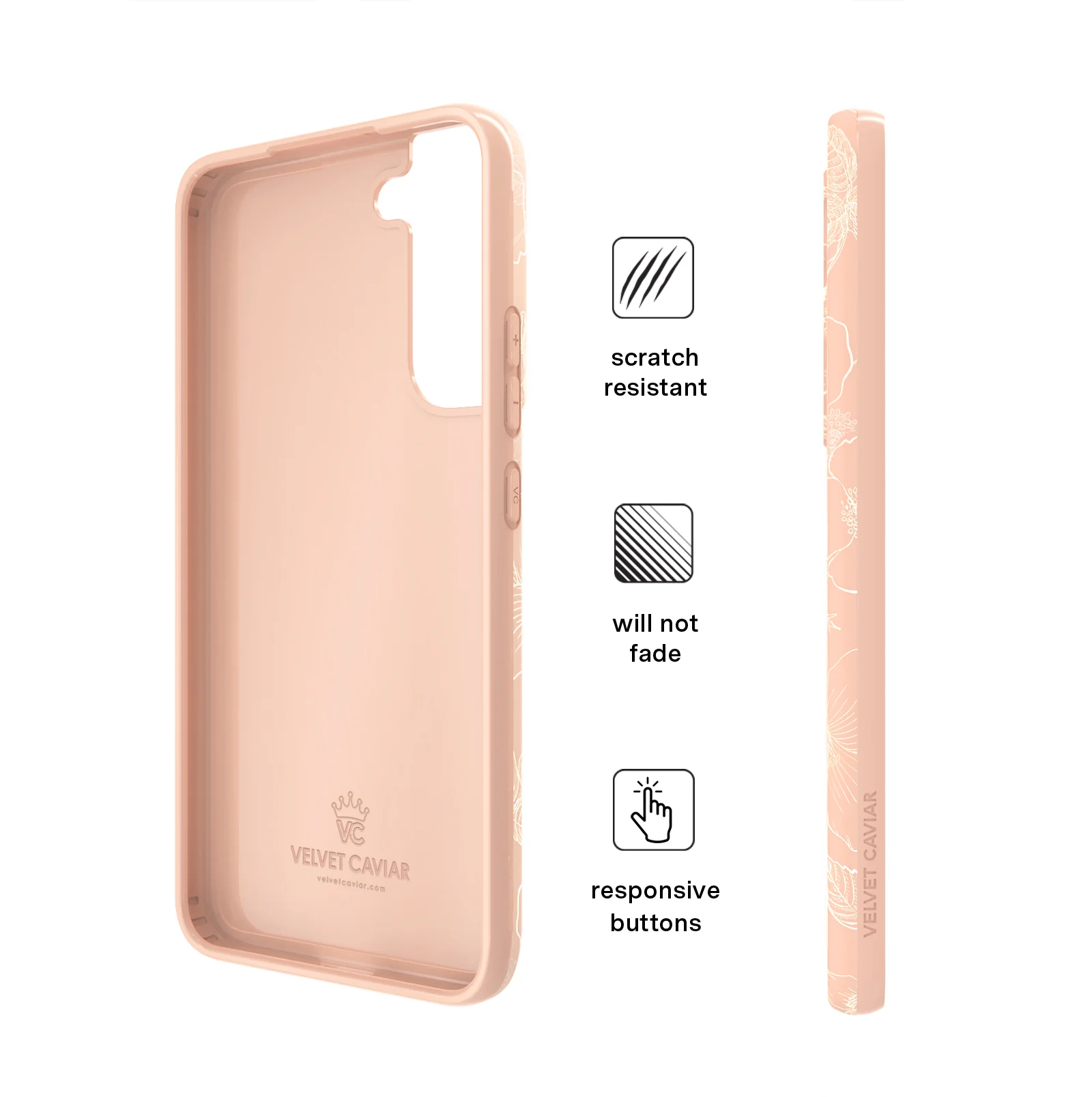 Peach Blossom Floral Samsung Case - Image 60