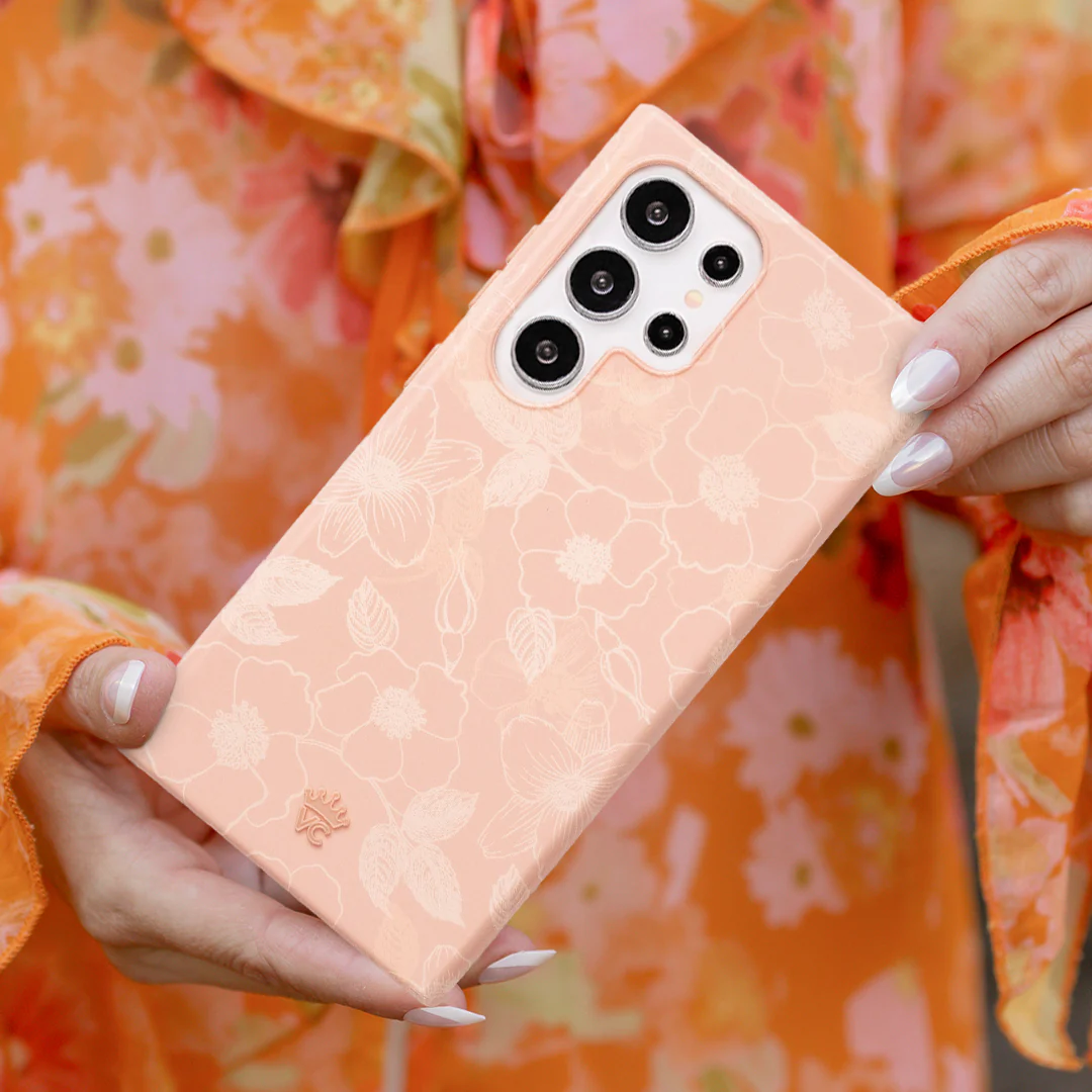 Peach Blossom Floral Samsung Case - Image 8