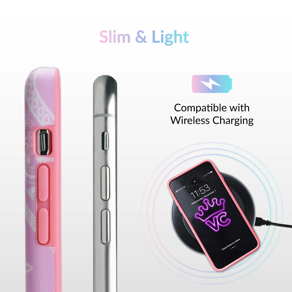 Pink Bandana iPhone Case by Kendall Vertes - Image 7