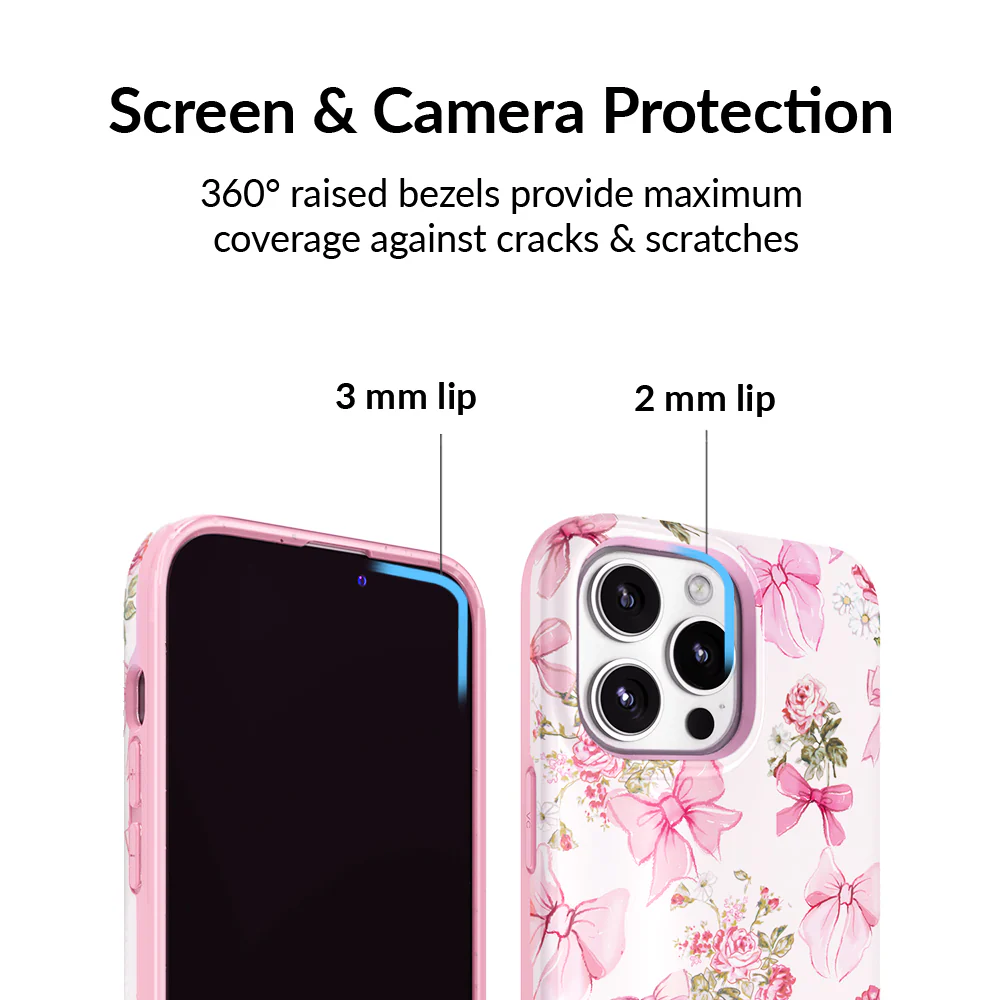 Posie Pink Bow iPhone Case - Image 57