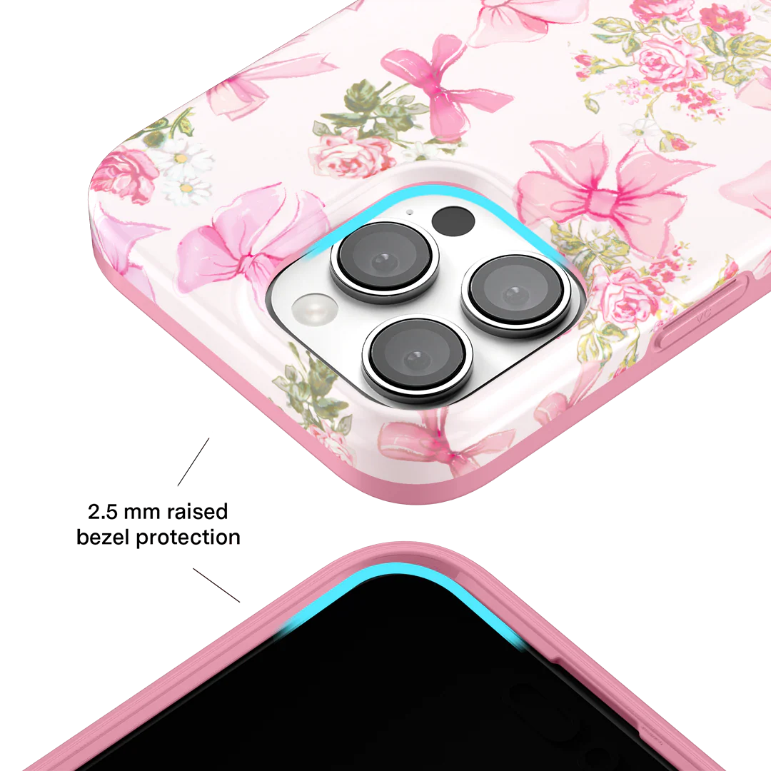 Posie Pink Bow iPhone Case - Image 82