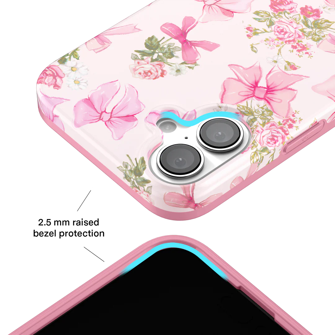 Posie Pink Bow iPhone Case - Image 92