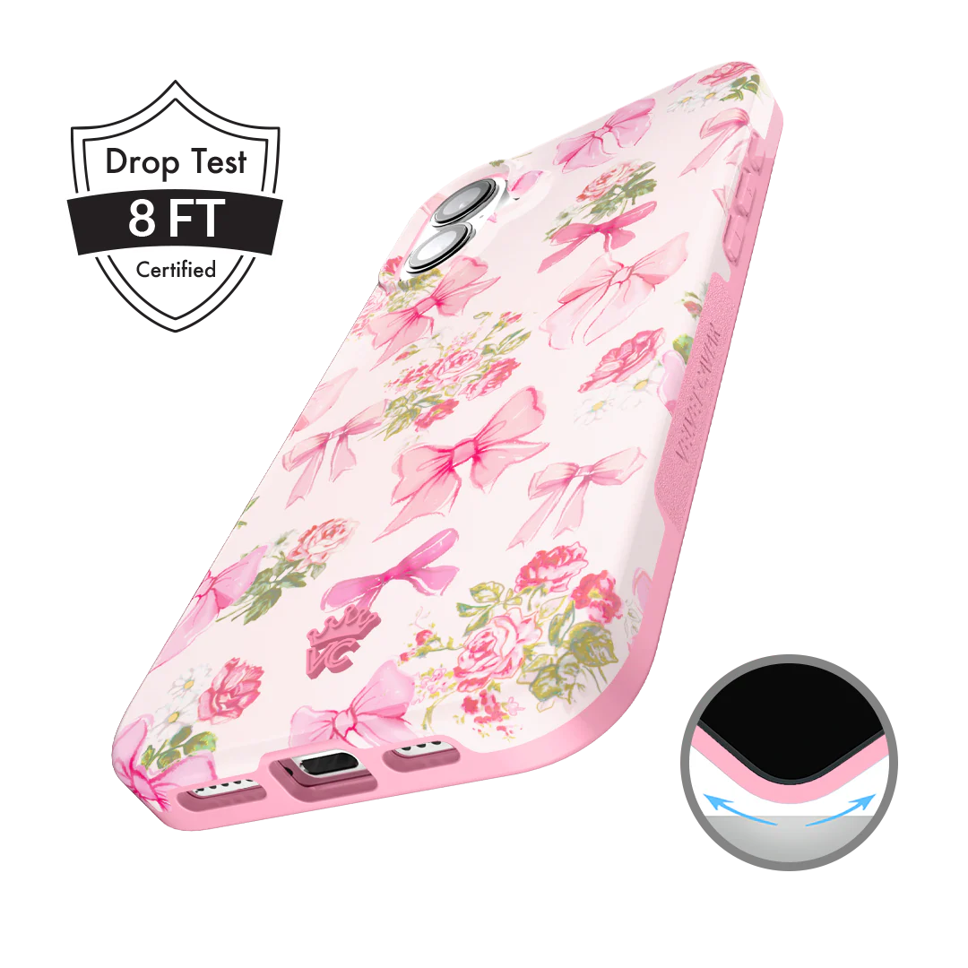 Posie Pink Bow iPhone Case - Image 99
