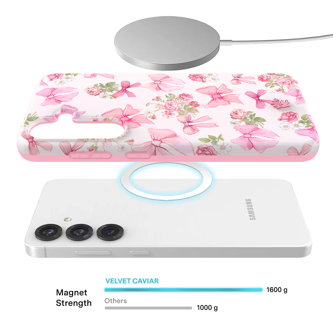 Posie Pink Bow Samsung Case - Image 58