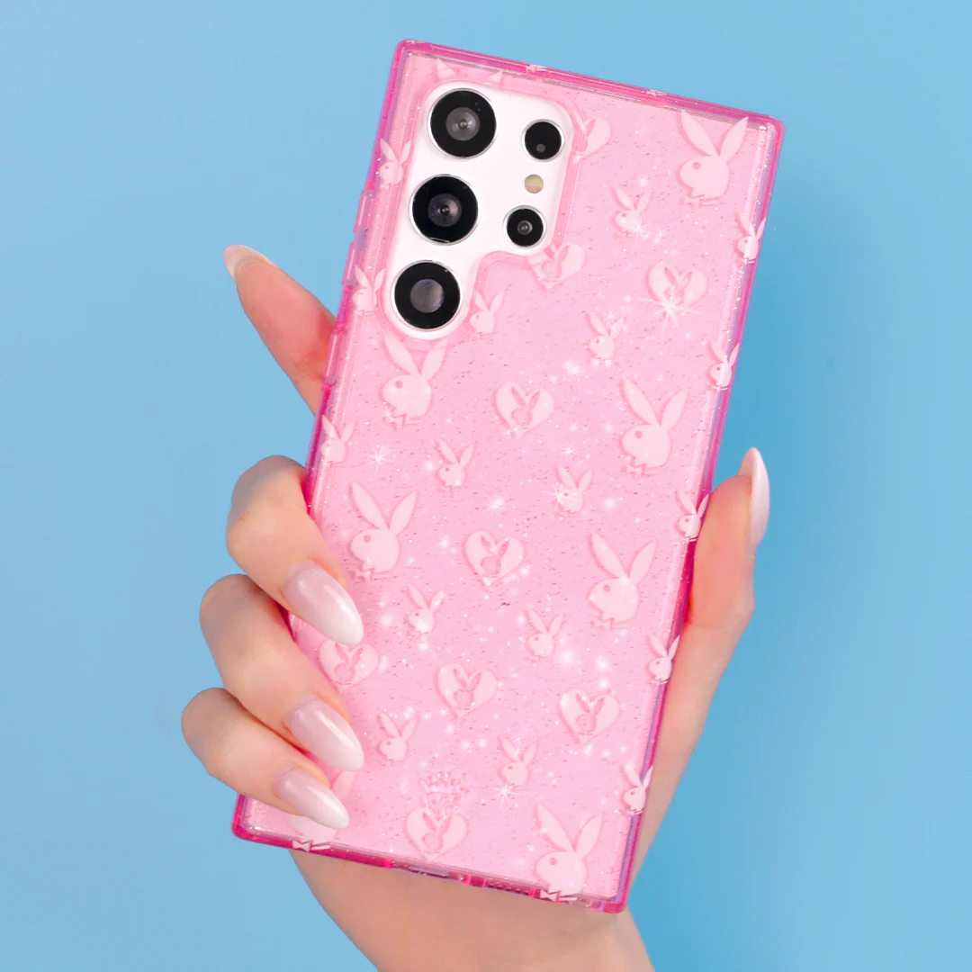Playboy Pink Bunny Glitter Samsung Case - Image 14