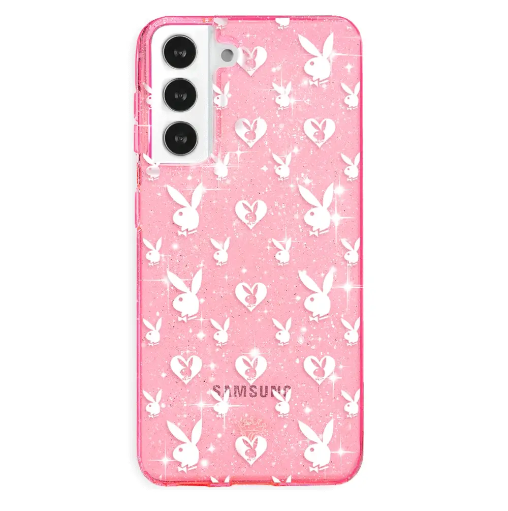Playboy Pink Bunny Glitter Samsung Case - Image 37