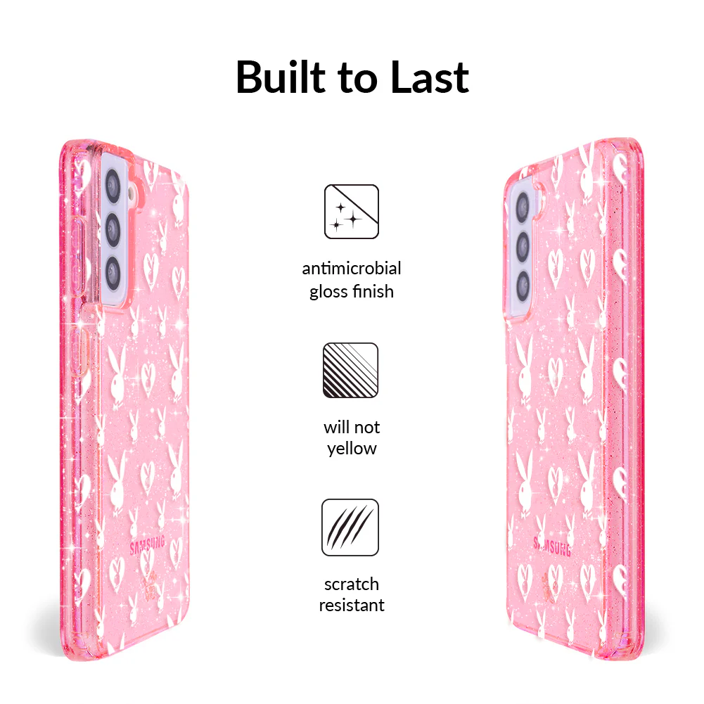Playboy Pink Bunny Glitter Samsung Case - Image 46