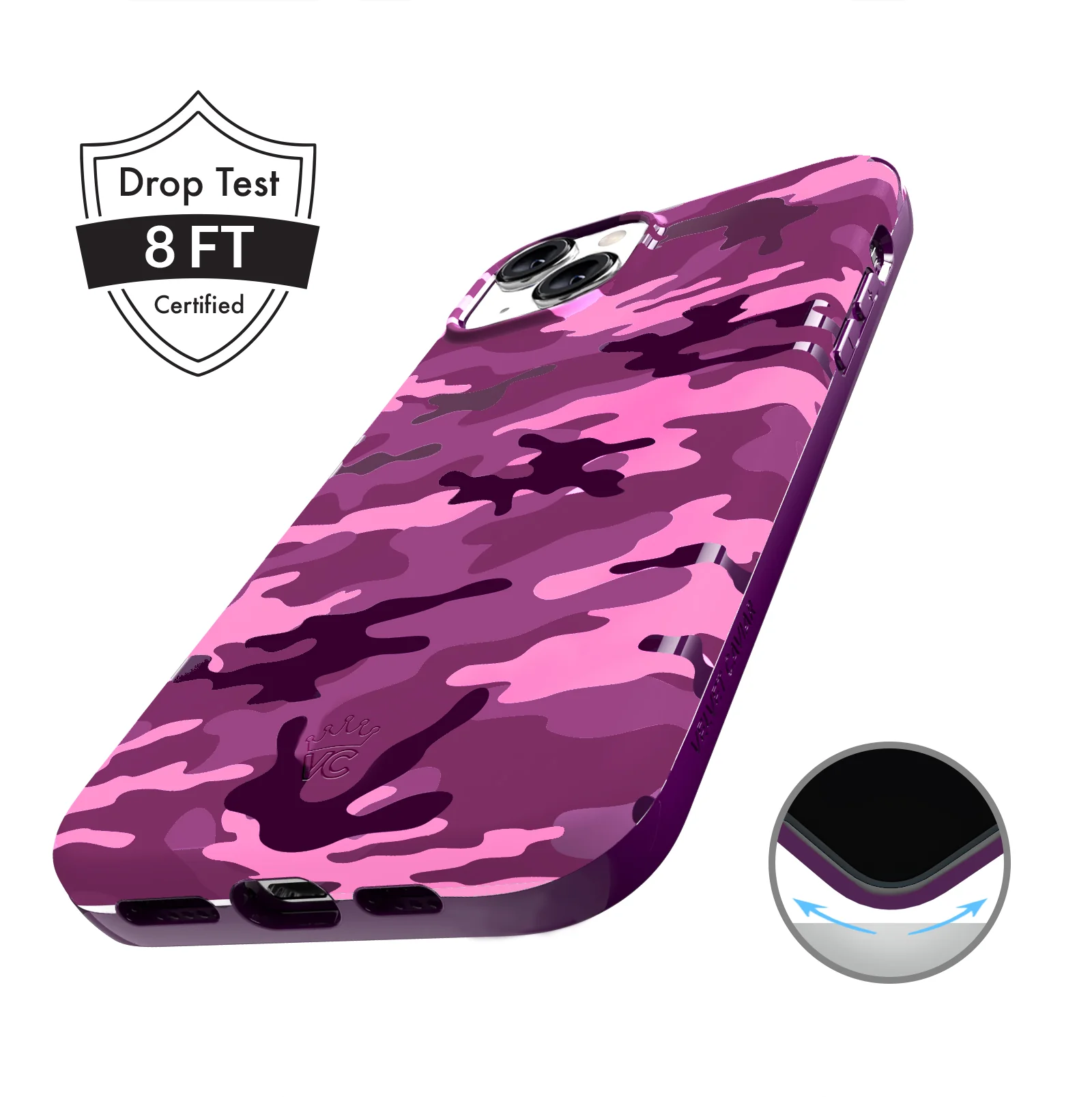 Magenta Camo iPhone Case - Image 29