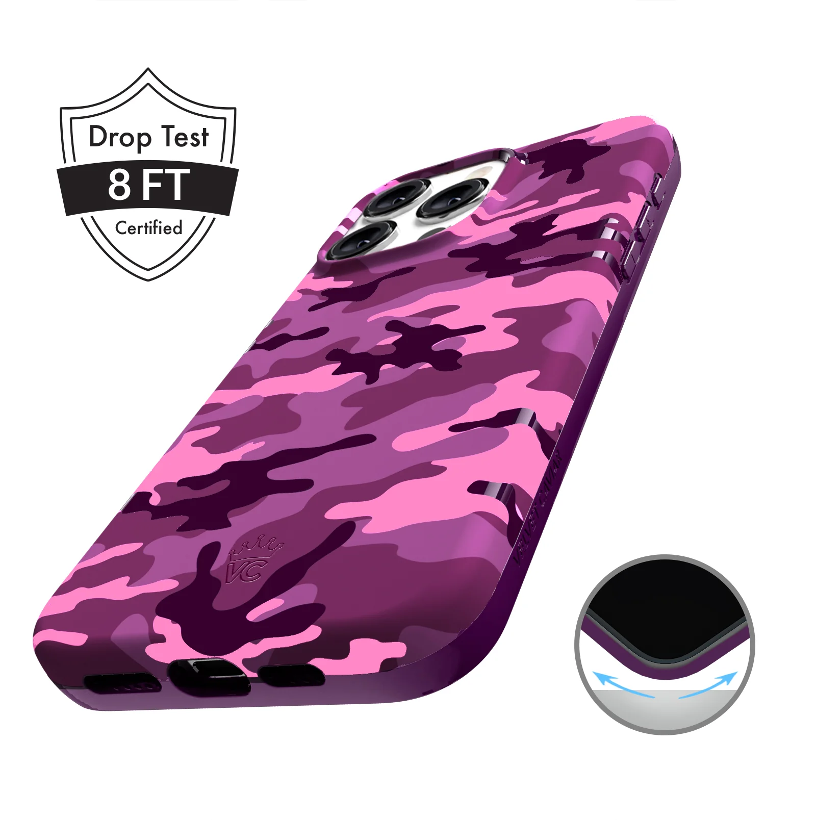 Magenta Camo iPhone Case - Image 65