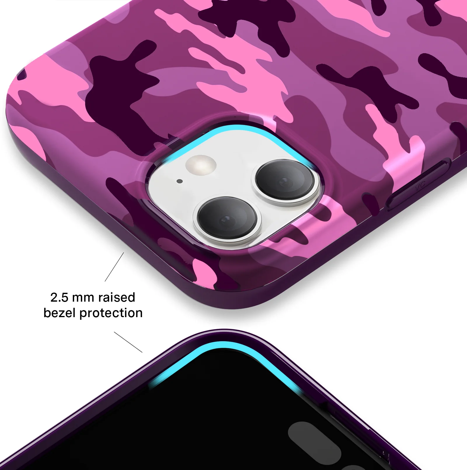 Magenta Camo iPhone Case - Image 75